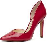 Jessica Simpson Claudette Women's D'Orsay Pointed Stiletto High Heels Pump, Lipstick Red, 8.5