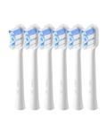 Laifen Toothbrush Head, 6 Count Replacement Toothbrush Heads for Adults, Compatible with Laifen Wave Electric Toothbrush (Super-Clean, White)