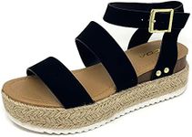 Soda Top Shoe Bryce Open Toe Buckle