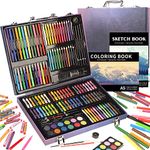 KINSPORY Art Set for Kids, 150PCS Art Kits for Kids, Deluxe Painting Paper Box Art Set, Coloring Drawing Art Supplies Case Gift for Artists Teens Boys Girls 4 5 6 7 8 9 10 11 12