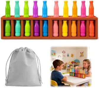 Vodolo 20pcs Bottle Color Match Game，Family Matching Games for Kids 8-12,Memory and Logical Training Bottle flip Game for fmaily, Party Activities
