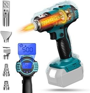 TASDISE Pistolet à Air Chaud Pistolet à Air Chaud 50℃-550℃ Température Réglable Décapeur Chaud sans Fil Compatible avec Makita 18V Batterie Pistolet à Air Chaud sans Balai Sans Batterie