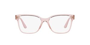 Vogue Eyewear Women's Eyeglasses Eyewear Vogue Glasses Prescription Frames, Transparent Pink/Demo Lens, 51 mm