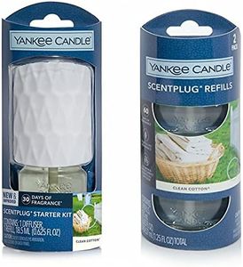 Yankee Candle with ScentPlug Diffuser with 3 Fragrance Refills (Clean Cotton)