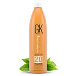 Global Keratin GK HAIR Professional Hair Creme 20 Volume Developer 1000ml for Hair Coloring Bleach - High-Performance Long Lasting Semi-Permanent Hair Color Toner Dye