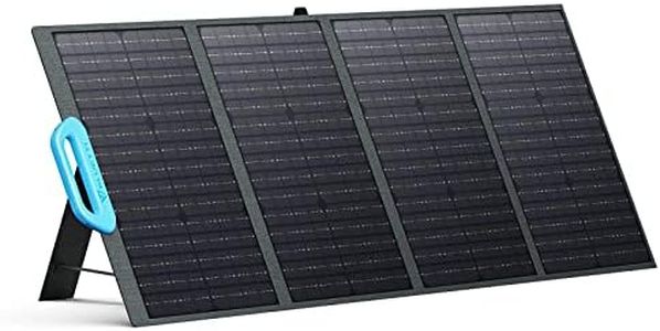 BLUETTI Solar Panel PV120, 120 Watt Solar Panel for Power Station EB3A/EB55/EB70/AC200P/AC200MAX/AC300, Portable Solar Panel w/Adjustable Kickstands, Foldable Solar Charger for RV, Camping, Blackout