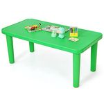 Costzon Kids Plastic Table, Portable Plastic Learn and Play Table for School Home Play Room, Activity Play Table