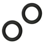 Fielect 2Pcs 3.5inch/90mm Foam Speaker Edge Surround Rings Replacement Kit for Speaker Repair or DIY Black