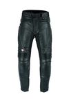 Texpeed Mens Leather Motorcycle Trousers - Waterproof Motorbike Racing Touring Pants With Genuine Biker CE Armour (EN 1621-1) Protection Black - 34W / 32L