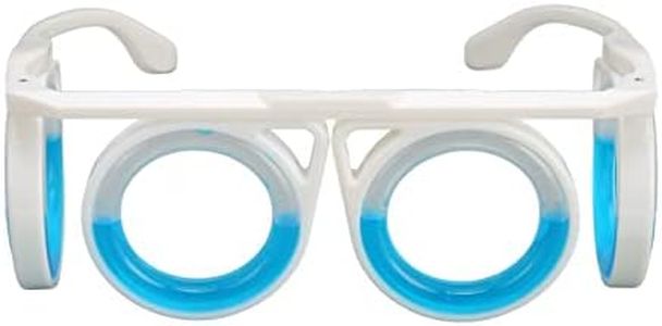 Anti Motion Sickness Glasses, Portable Nausea Relief Glasses, Raised Carsickness Airsickness Seasickness Glasses for Adults and Kids, No Lens Liquid Glasses, for Travel