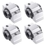 sourcing map SCV8UU Linear Ball Bearing Slide Block Units, 8mm Bore Diameter 4pcs