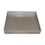 Nonstick Baking Cookie Sheets, 11x11 Inch Carbon Steel Square Cake Pans,Toaster Oven Pan -Gold