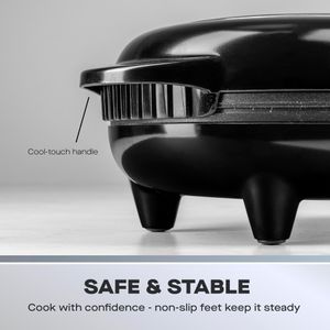 Daewoo Deep Fill Omelette Maker – Dual Non-Stick Plates, 750W Electric Cooker