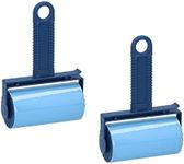 Invero Pack of 2 Lint Roller - Handheld Sticky Silicone Dust Wiper Washable and Reusable - Ideal for Pet Fur Hairs, Dusting, Carpets, Bedding, Clothing and more