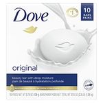 Dove Beauty Bar more moisturizing than bar soap Original for clean and soft skin 106 g 10 count