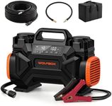 WOLFBOX 12V Dual Cylinder Air Compressor, 150PSI Digital Display with Preset Pressure & Auto Shut-Off, 60-Minute Runtime Portable Tire Inflator for Off-Road, Pickups, 4x4 Vehicle, RVs