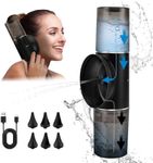 Ear Wax Removal, AngKng Electric Ear Irrigation Flushing System with Dual Water Tank, Portable Water Powered Ear Cleaner with 4 Pressure Settings, Safe & Effective for Earwax Buildup, USB Rechargeable