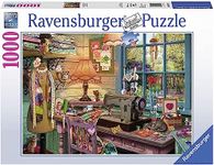 Ravensburger The Sewing Shed 1000 Piece Jigsaw Puzzle for Adults Every Piece is Unique, Softclick Technology Means Pieces Fit Together Perfectly, White