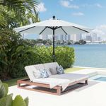 ABCCANOPY 2.3M Parasol Patio Umbrella Table Market Umbrella with Push Button Tilt for Garden, Deck, Backyard and Pool, 8 Ribs 13+Colors