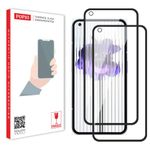 POPIO Tempered Glass Screen Protector Compatible For Nothing Phone 1 (Black) Edge To Edge Coverage With Easy Installation Kit, Pack Of 2 For Cellphone