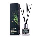 Aromahpure Premium Reed Diffuser 60 ML with 6 Fiber Reed Stick | Lemongrass Long Lasting Upto 35 Days | Room Freshener for Bedroom, Washroom, Office | Toxin Free, Aromatherapy, Stress Relief