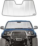 Pigenius Windshield Sun Shade for 2005-2015 Toyota Tacoma Front Window Sunshade. Reflective Rigid Material