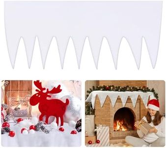 GIONAR 150 x 68cm Christmas Decoration Snow Blanket With Tassel - Thick Soft Fake Snow Cover for Christmas Decoration Village Displays Under The Christmas Tree Holiday Decor and Winter Displays