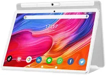 Tablet 10.1 inch Android 12 Tablet 2024 Latest Update Octa-Core Processor with 64GB Storage, Dual 13MP+5MP Camera, WiFi, Bluetooth, GPS, 512GB Expand Support, IPS Full HD Display (Silver)