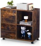 OFCASA Mobile File Cabinet with 2 D