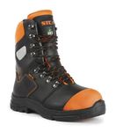 STC Footwear, Battler (S24005-17) | Waterproof 8" Lumberjack Work Boots | Chainsaw Safety