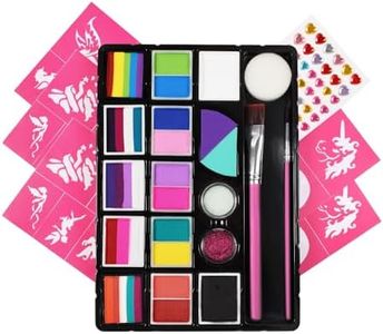 FUSION BODY ART Quality Face Painting Palette - Unicorn & Fairy Face Painting Kit | Hypoallergenic Safe & Non-Toxic - Makeup Face Paint Kit for Kids & Adults | Perfect for Birthday Parties | Cosplay Washable Paints…