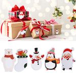 Belle Vous 30 Pack Christmas Sticky Notes Notepads - Self-Adhesive Xmas Memo Pads with Santa, Snowman & More - Winter Holiday-Themed Notepads for Work, Home/School Study, Decoration & to-Do Lists