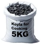 SIGDI KOYLA Premium Long Burning Natural Wood Coal for Barbeque, Angeethi, Grilling, Sigdi - Eco-Friendly Low Smoke Charcoal for Home, Kitchen and Garden - Mosquito Cleaner No Chemical - 5 KG