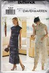 Butterick Dress, Slip Pants Sewing Pattern for Women 6057 by David Warren Sizes: 8, 10 12 Misses