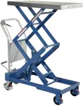 Vestil CART-800-D-TS Hydraulic Elevating Cart with Double Scissor, 800 lb. Capacity, 35-1/2" x 20" Platform, 15-1/2" to 52" Height Range