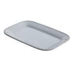 Rachael Ray 47926 8" x 12" Rectangular Platter Stoneware, Ceramic, Sea Salt Gray