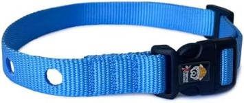 Heavy Duty Nylon Replacement Dog Collar Strap - Compatible with Most Brands/Models of Underground Electric Dog Fences and Training Receivers- Lagoon