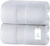 Luxury Bath Sheets Towels for Adults Extra Large | Highly Absorbent Hotel Collection | 35x70 Inch | 2 Pack (White)