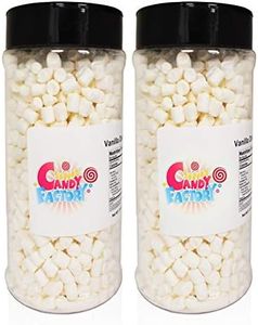 Sarah's Candy Factory Variety Dehydrated Marshmallow Bits, Vanilla Marshmallows in Jar, Assorted Marshmallows in Jar Vanilla-Vanilla