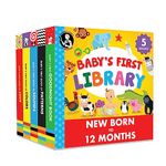 Madam Curie’s Baby's First Library | Baby Toys for 0-3-6 Months, 6 to 12 Months | Baby Board Books, Baby Shower Gifts | Toddler Books | Newborn, Infant Toys