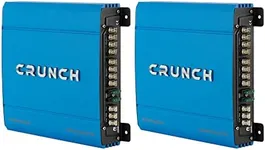 Crunch PowerDriveX 1000 Watt 4 Channel Blue A/B Car Stereo Amplifier (2 Pack)