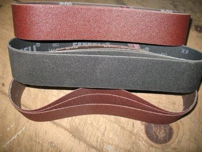 Econaway Abrasives BASIC ALUMINUM OXIDE 2X28 9 Piece Assorted Grit Abrasive Belt Kit-Fits Eastwood Sander