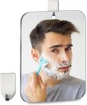 Shower Mirror Fogless for Shaving, Medium 8 in x 6 in Mirror for Wall Hanging, Frameless Portable Travel Camping Mirrors Shatterproof Handheld Locker Shave Mirror Makeup Plastic Anti Fog Free Bathroom