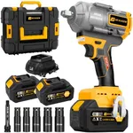 JEXUGK 1000N.m 1/2" Cordless Impact