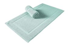 SALBAKOS - Bathroom Rugs Set 2 Piece, 100% Cotton Bath Mats for Bathroom, Non-Slip, Comfy & Highly Absorbent Bathroom Floor Mats, Machine Washable | 20"x34" (Seafoam Green)