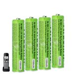 4 Pack NI-MH AAA Rechargeable Battery for Panasonic, 1.2V 1100mah AAA Rechargeable Batteries for Panasonic Cordless Phones Handset, Remote Controls, Electronics