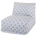 Majestic Home Goods Gray Links Bean Bag Chair Lounger