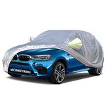 Car Cover Universal Full Car Covers for Automobiles All Weather Waterproof UV Protection Windproof Rain Dust Scratch Car Cover Fit SUV Large (Fit SUV(190’’-201’’)