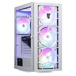 ViprTech Blizzard Gaming PC Computer Desktop - AMD Ryzen 5 1600, GTX 1060 6GB, 8GB DDR4 RAM, 1TB HDD, VR-Ready, RGB, WiFi, Windows 10 Pro, Streaming, Editing