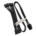 COMeap SATA Power Cable for EVGA GQ Series Semi Modular PSUs, 6 Pin to 3X 15 Pin SATA Hard Drive Adapter Splitter 20-in(50cm)